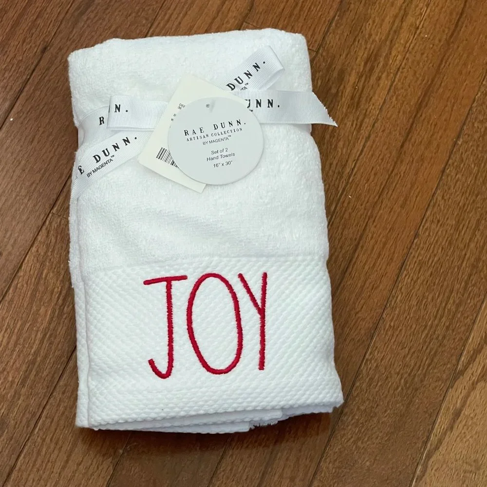 New Rae Dunn by Magenta Joy Hand Towel Set P5